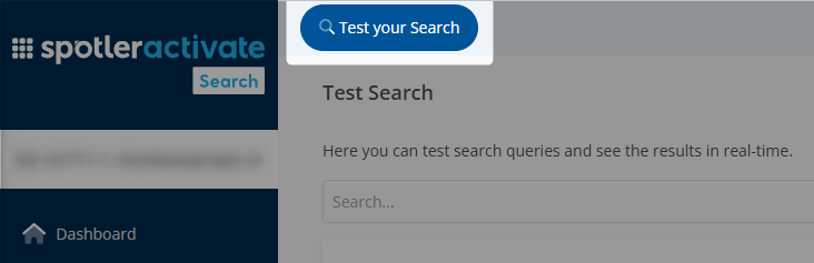 Button test your Search